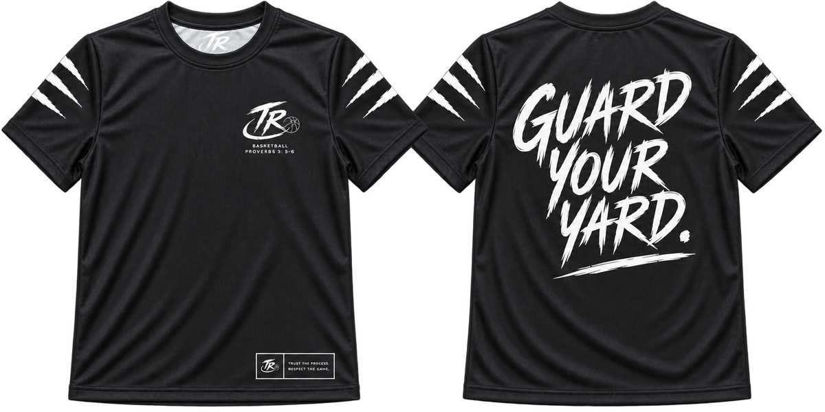 TR™ Guard Your Yard Performance Basketball Shirt — Black/White