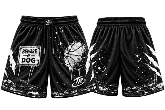 TR™ Beware of Dog Shorts — Black/White