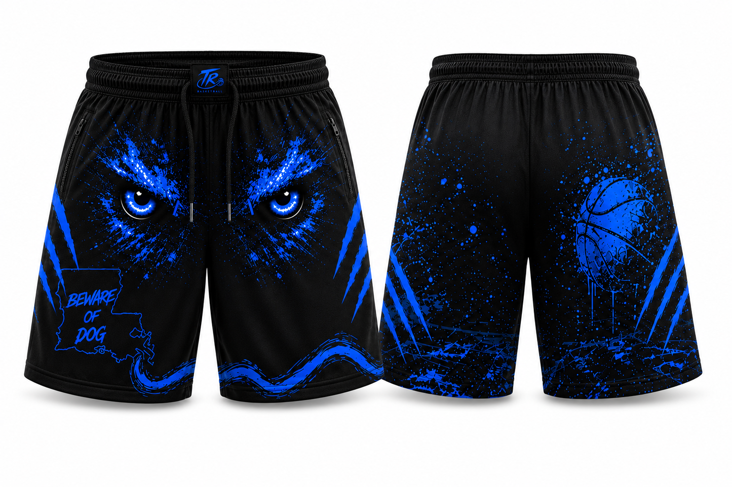 Beware of Dog™ Basketball Shorts – Louisiana Edition