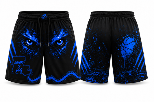 Beware of Dog™ Basketball Shorts – Louisiana Edition